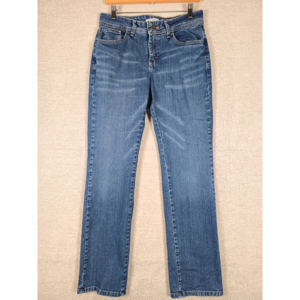 Lee Perfect Fit Shapetastic Straight Leg Jeans‎ Blue Medium Wash Womens Size 10M